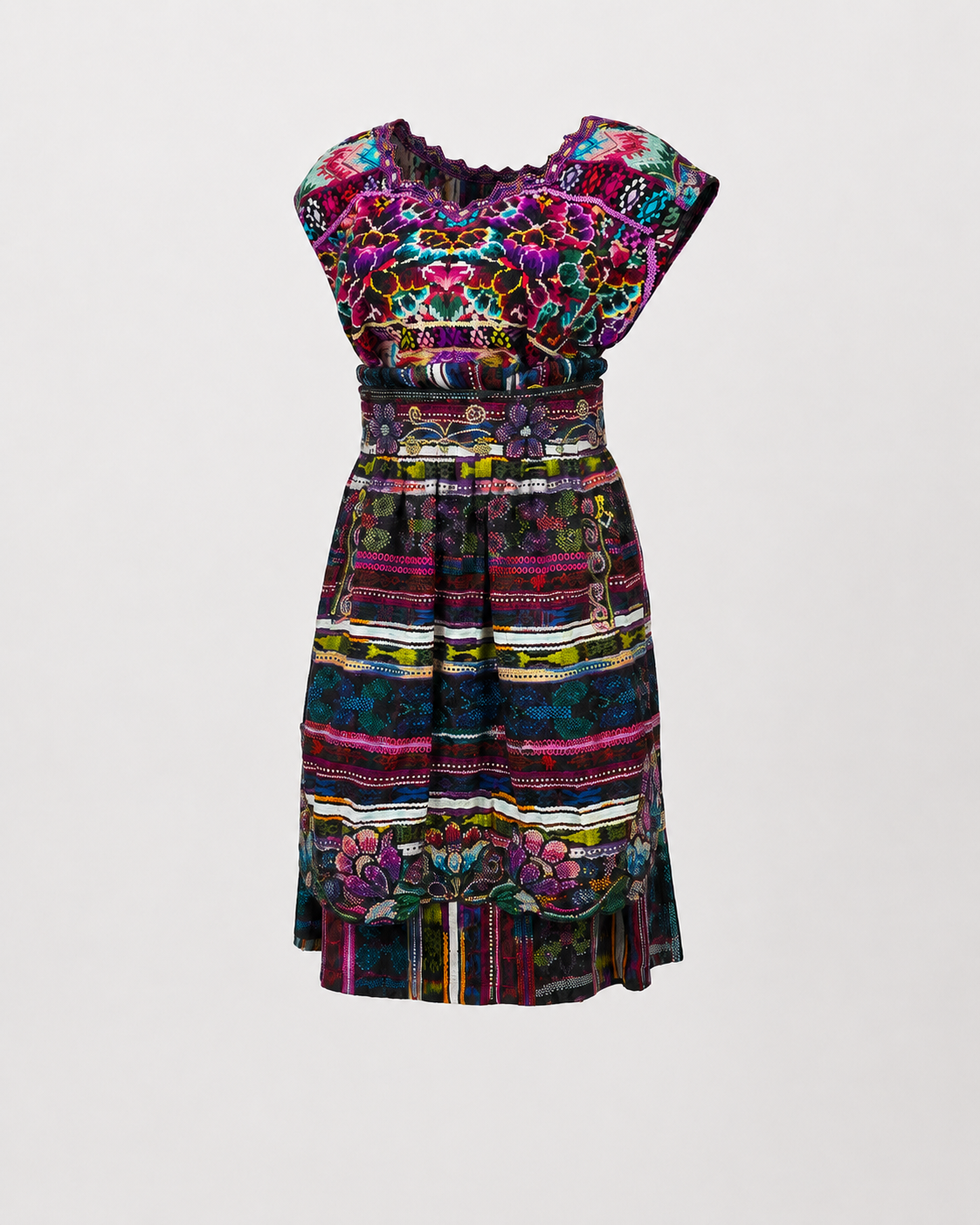 Traje Típico Guatemala Diseño floral
