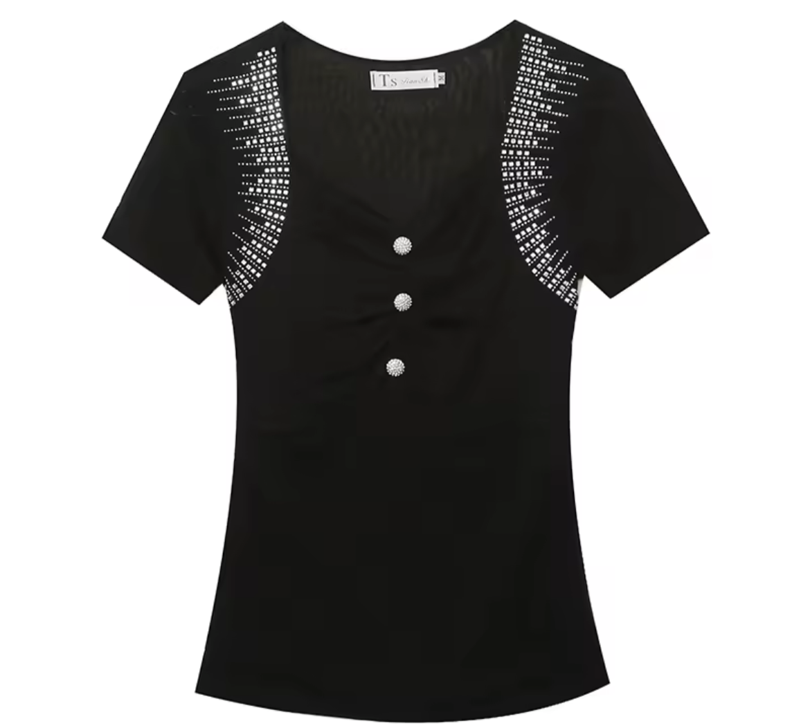 Blusa con brillantina