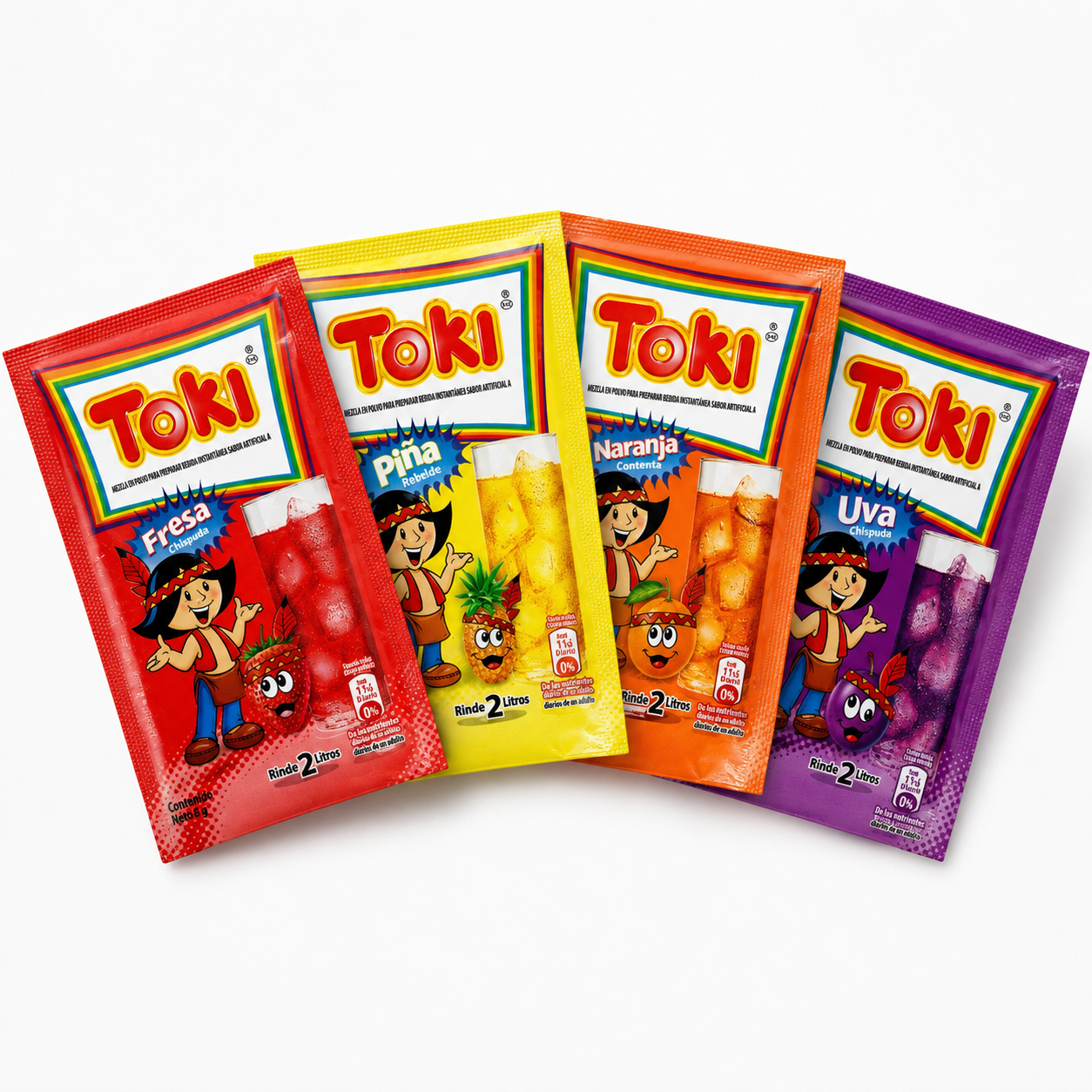 Toki Bebida en Polvo – 2 pack Sobres, Sabores Surtidos