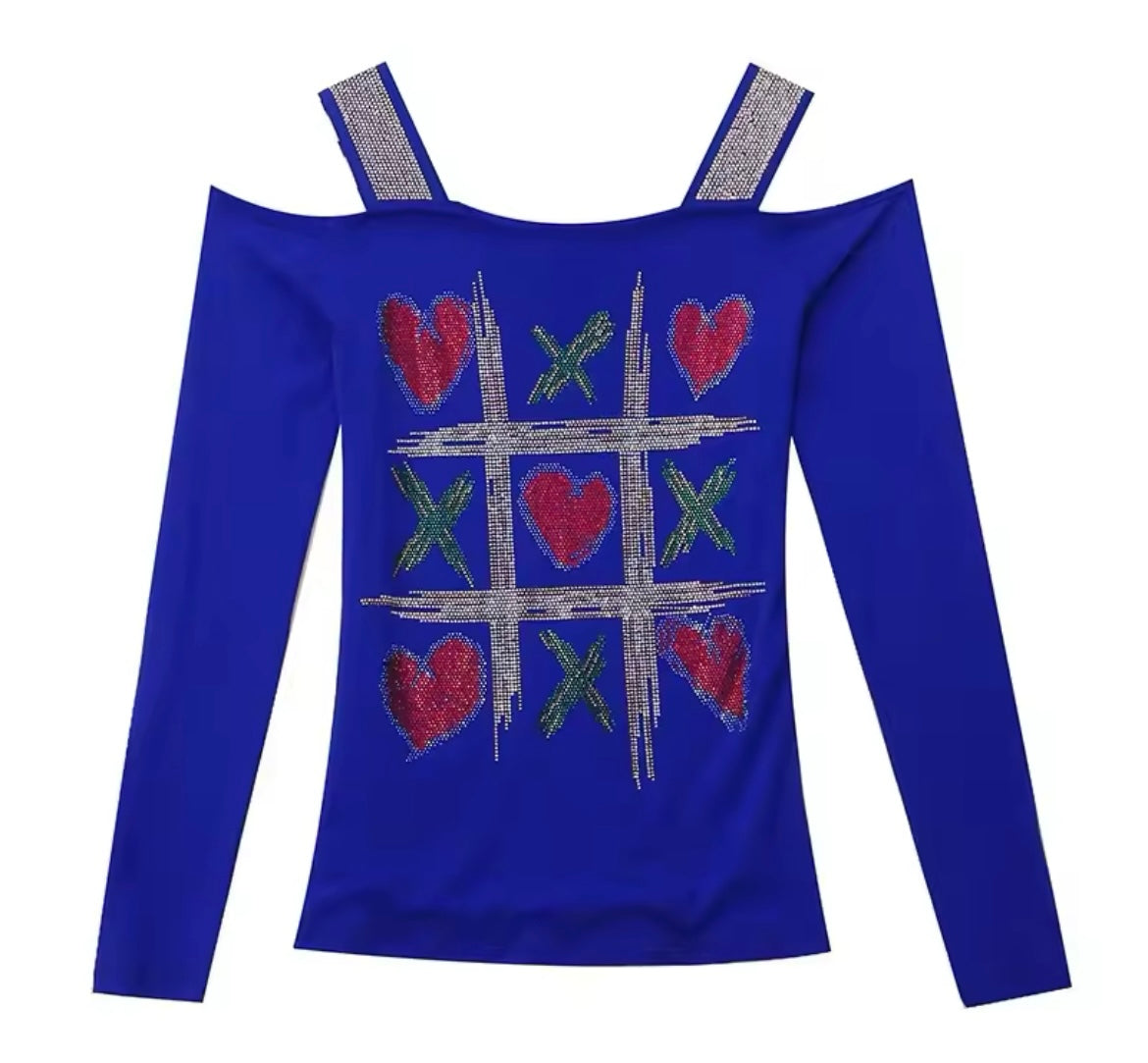Blusa de diamantina