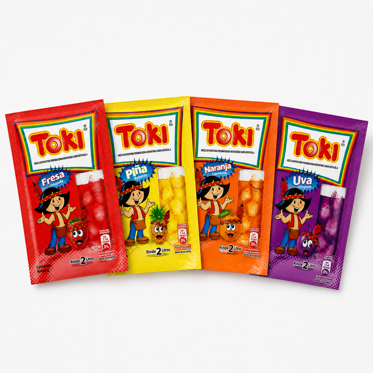 Toki Bebida en Polvo – 2 pack Sobres, Sabores Surtidos