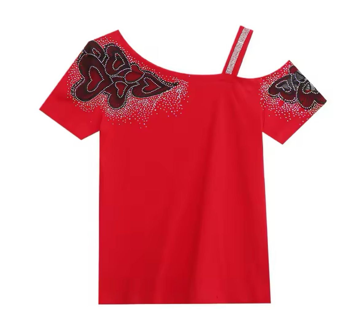 Blusa con diamantina