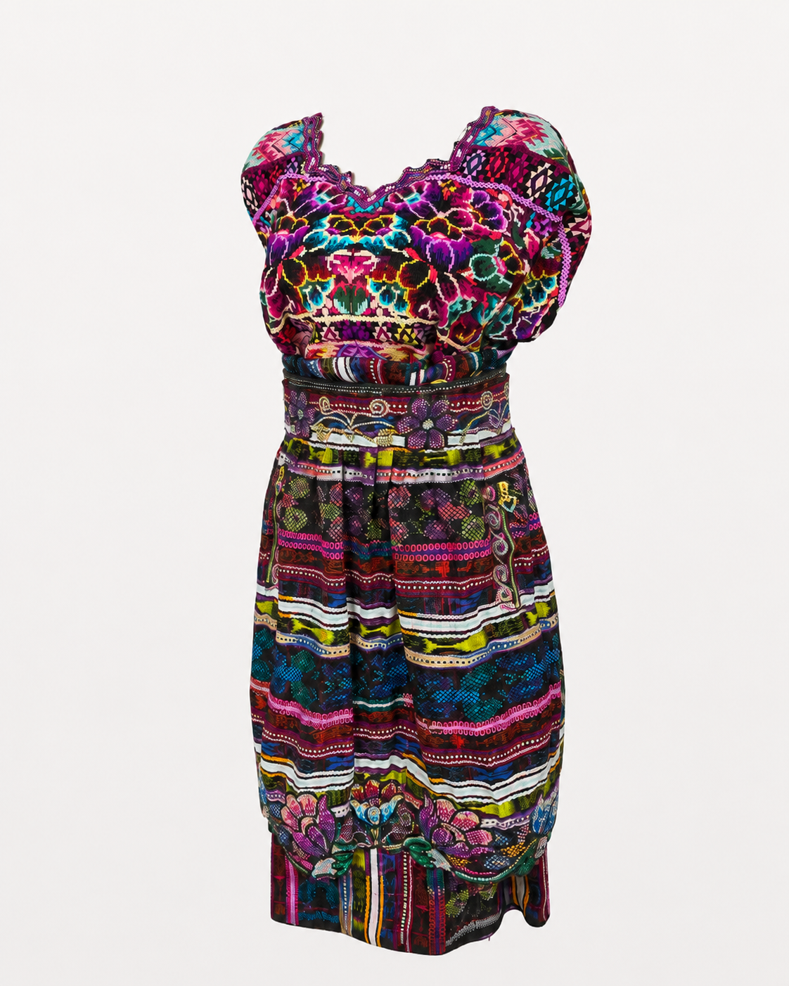 Traje Típico Guatemala Diseño floral